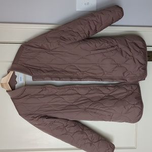 Mauve Quilted Shearling Old Navy Jacket Medium
